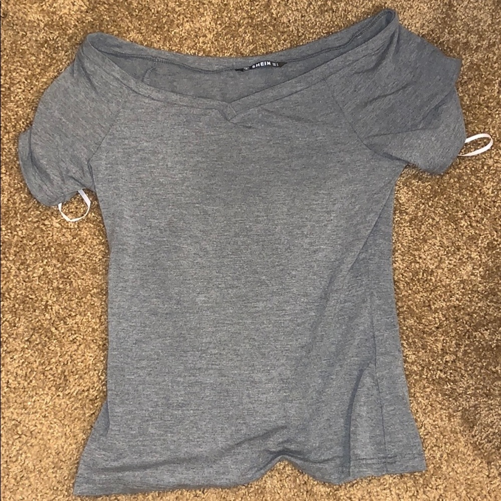 Off the shoulder t-shirt